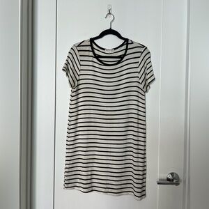 Socialite Black and White Striped Tee